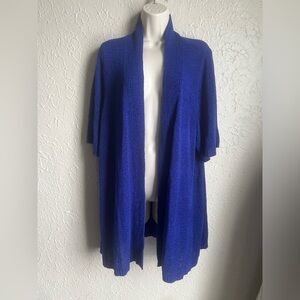Catherines Royal Blue Open-Front Cardigan plus size 2X 22/24W